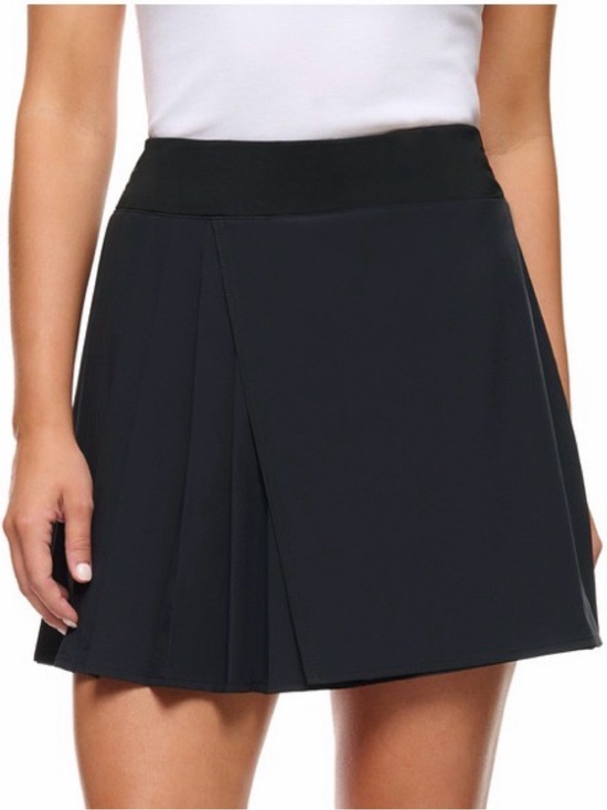 Lole Pants - Lole Asymmetrical Pleated Skort Black